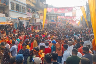 durga idol immersion in munger