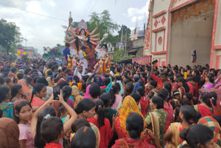 Corona guidelines were broken during Durga Puja