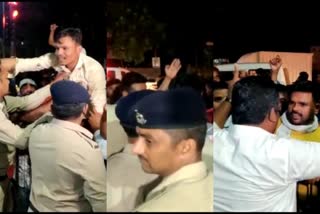 Dispute between two parties during Durga immersion in Raipur