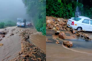 ksrtc bus conductor saved tourists from landslide in idukki  ksrtc bus conductor  ഉരുൾപൊട്ടലിൽപെട്ട് വിനോദസഞ്ചാരി കുടുംബം  ഉരുൾപൊട്ടൽ  landslide  landslide in idukki  idukki landslide  കെഎസ്ആർടിസി കണ്ടക്ടർ  കെഎസ്ആർടിസി  കണ്ടക്ടർ  ഉരുൾപൊട്ടലിൽപെട്ട വിംനോദസഞ്ചാരി കുടുംബ