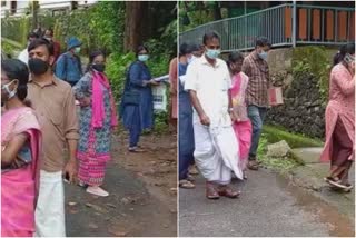 Thrissur rain  Yellow alert in Thrissur  Yellow alert  landslide  landslide-prone  യെല്ലോ അലർട്ട്  തൃശൂരിൽ യെല്ലോ അലർട്ട്  ജനങ്ങളെ ഒഴിപ്പിക്കുന്നു  മണ്ണിടിച്ചിൽ  ന്യൂനമർദം