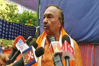 kumarswamy have no rights to ask about ram mandir expenditure says Eshwarappa