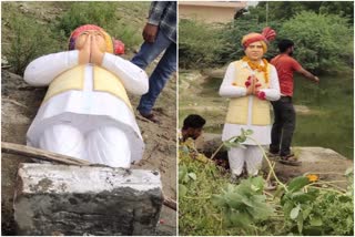 Accused of demolishing the statue of Late Rajesh Pilot