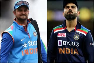 suresh raina, virat kohli