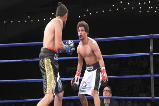 Neeraj Goyat records KO win in Amir Khan supported fight night in Dubai