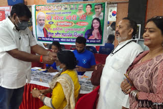 Health checkup camp organized at Santoshi Mata temple in Krishna Nagar delhi