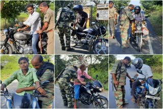 Vehicle checking campaign in Masaurhi regarding Panchayat elections