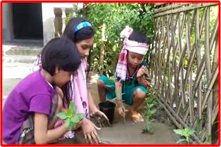 kati bihu preparation at majuli