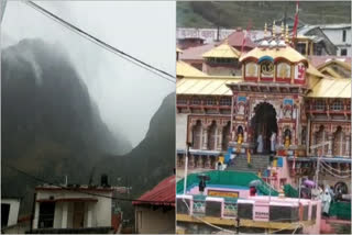 Snowfall in Badrinath Dham