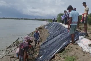 water logging in south 24 parganas coastal areas due to heavy rain