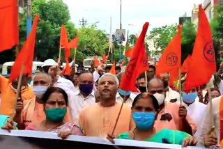 protest march in siliguri against bangladesh violence