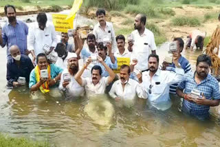 tdp leaders protest over raised power charges