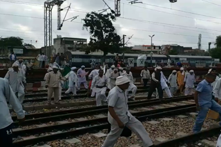 farmer rail roko protest sonipat