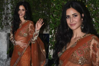 Katrina looks gorgeous in saree as she promotes Sooryavanshi with Rohit Shetty