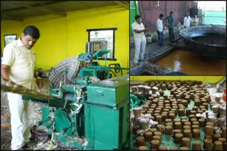 Farmer who prepared Organic jaggery