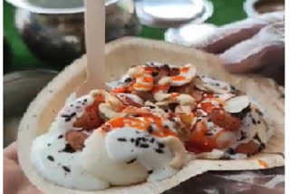 Rasogolla Chaat with Tamarind Chutney and Yogurt Vidoe Viral on Social Media