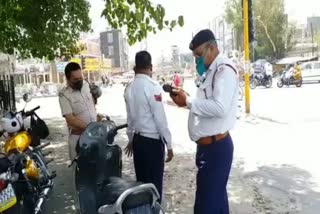Challan for those who break traffic rules
