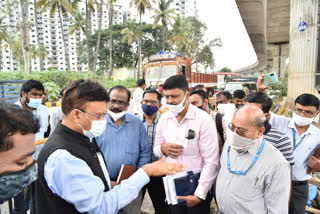 BBMP chief commissioner gaurav  gupta visits places in bengaluru
