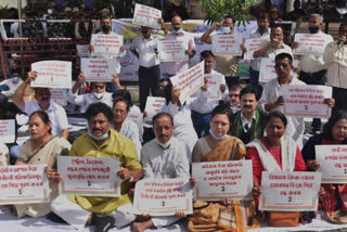 Congress protest against price hike