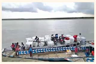 single engine boat is still running at Barpeta