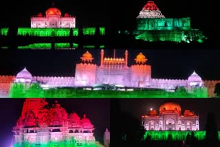 monuments  illuminating tricolour