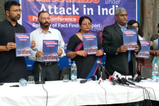 Fact-finding report  Attacks on minorities  United Against Hate  Nadeem Khan  ഫാക്‌ട് ഫൈന്‍ഡിങ് റിപ്പോര്‍ട്ട്  'ന്യൂനപക്ഷങ്ങള്‍  വാര്‍ത്താസമ്മേളനം