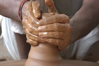 making earthen lamps on Diwali, Jaipur news