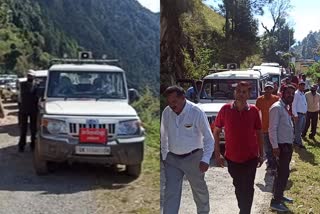 pmgsy-department-officials-reached-the-village-on-foot-during-cms-visit-to-dungri-village