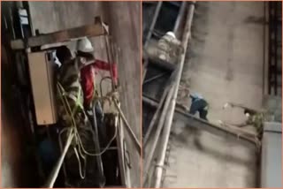 Watch: CISF personnel rescue two workers trapped in chimney in MP