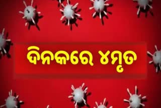 STATE CORONA DEATH  ; ୨୪ ଘଣ୍ଟାରେ ୪ ଆକ୍ରାନ୍ତ ମୃତ