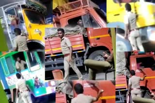 காஞ்சிபுரம் மணிமங்கலம், viral video, லஞ்சம், வைரல் வீடியோ, viral video, police bribe, manimangalam police checkpost bribe, மணிமங்கலம் காவலர் சோதனைச் சாவடி