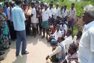 burial ground road controversy in anantapuram district