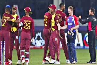 T 20 world cup  टी 20 वर्ल्ड कप  England beat West Indies  इंग्लैंड ने वेस्टइंडीज को हराया  इंग्लैंड क्रिकेट टीम  वेस्टइंडीज क्रिकेट टीम  खेल समाचार  Sports News