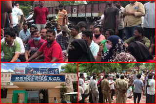 sachivalaya admin complaints on ward volunteers and ycp incharges for harassaing her at narsaraopeta