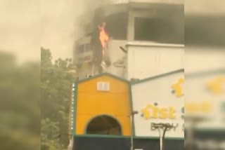 தனியார் ஓட்டலில் தீவிபத்து, கதீட்ரல் சாலை, fire in chennai hotel, fire broke out in chennai, chennai hotel fire