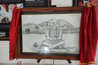 જૂનાગઢના ચિત્રકારે ગિરનાર રોપ-વે નું લોકાર્પણ કરતાં વડાપ્રધાન મોદીનું ચિત્ર તૈયાર કર્યું