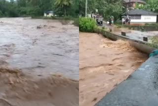 Heavy rains in Malappuram district  Heavy rain  rain  മലപ്പുറം ജില്ലയിൽ കനത്ത മഴ  മലയോര മേഖല  മഴ