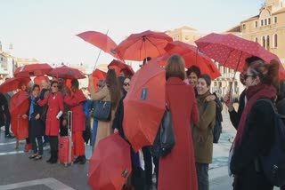 Protest in support of sex workers' rights in Venice