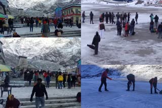 kedarnath-has-received-the-second-snowfall-of-the-season