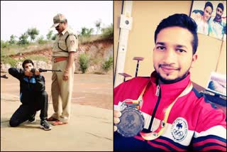 young man from Hubballi  selected for a national level shooter competition