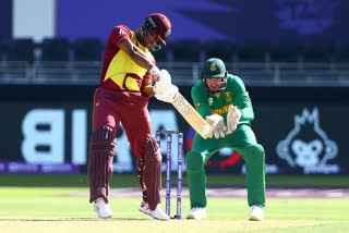 Lewis hits fifty before WI lose momentum to post 143/8 against SA