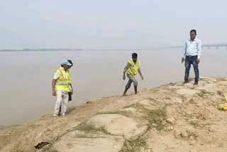 छठ घाट निर्माण का कार्य शुरू