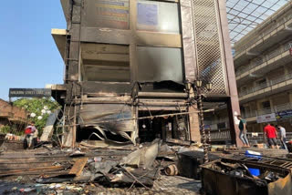 Sweet shop fire, millions of goods reduced to ashes