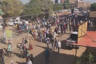 Hundreds of pro-democracy protesters march in Khartoum