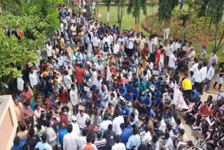 tribal jac protest  vishaka district paderu