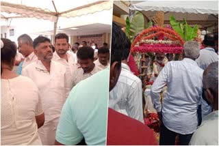 dk-shivakumar-present-in-his-father-in-laws-last-rituals