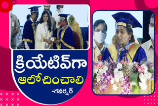 governor tamilisai sounder rajan participated in Osmania university 81st convocation