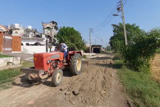 Villagers Repair Road Yamunanagar