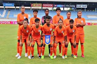 India beat Pakistan  India U 19 football team  Pakistan U 19 football team  एएफसी  Football news  sports news  Sports and Recreation  Sports News in Hindi  खेल समाचार  अंडर-19 महिला फुटबाल क्वॉलीफायर्स