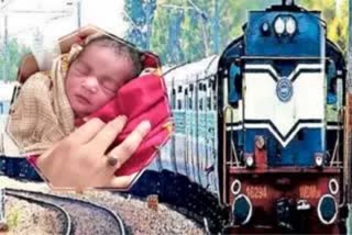 woman delivers baby on board bhubaneswar bound train after birth train returned to tatanagar station